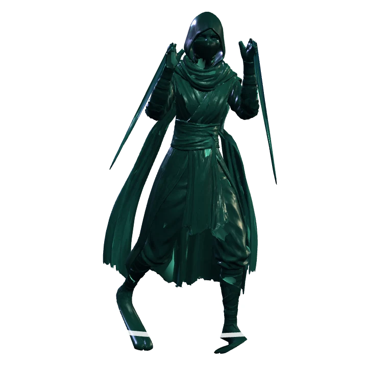 Nyx in Voidwalker: Abyss, the starfield robe run colder.